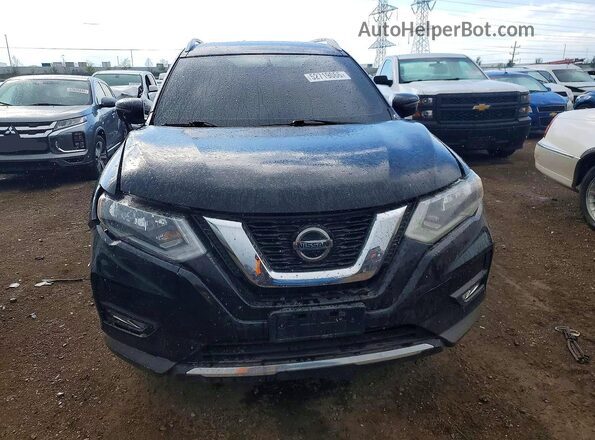 KNMAT2MV5HP591619 2017 NISSAN ROGUE Black Вид спереду