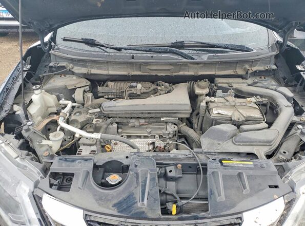 KNMAT2MV5HP591619 2017 NISSAN ROGUE Black Вид задньої частини салону