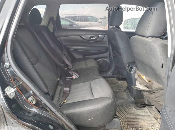 KNMAT2MV5HP591619 2017 NISSAN ROGUE Black Вид задніх сидінь