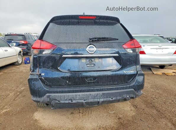 KNMAT2MV5HP591619 2017 NISSAN ROGUE Black Вид ззаду