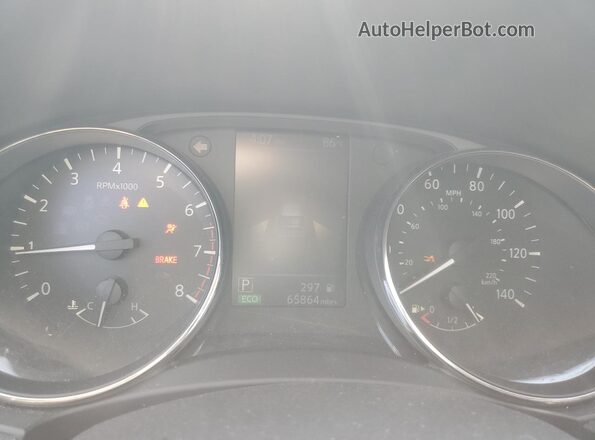 KNMAT2MV5LP538864 2020 NISSAN ROGUE Gray Սարքավորումների վահանակի տեսք