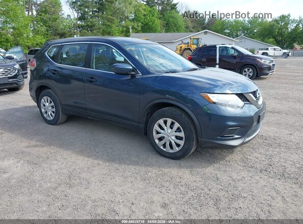 KNMAT2MV6GP601864 2016 NISSAN ROGUE Dark Blue Передняя правая четверть