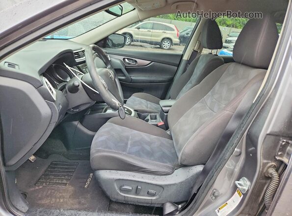 KNMAT2MV6GP629390 2016 NISSAN ROGUE Gray Widok wnętrza z przodu