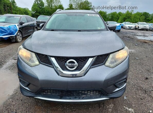 KNMAT2MV6GP629390 2016 NISSAN ROGUE Gray Widok z przodu