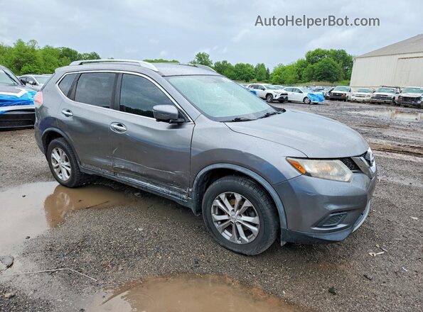 KNMAT2MV6GP629390 2016 NISSAN ROGUE Gray Przód prawy
