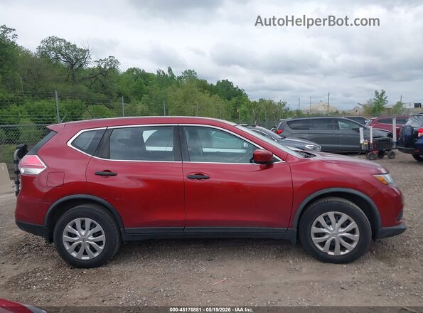 KNMAT2MV6GP664835 2016 NISSAN ROGUE Красный Вид задней части салона