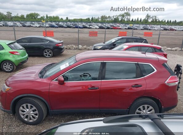 KNMAT2MV6GP664835 2016 NISSAN ROGUE Красный Панорамный вид салона 360°