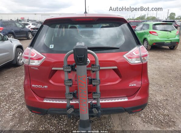 KNMAT2MV6GP664835 2016 NISSAN ROGUE Красный 