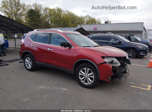 KNMAT2MV6GP672997 2016 NISSAN ROGUE Burgundy Delantero derecho