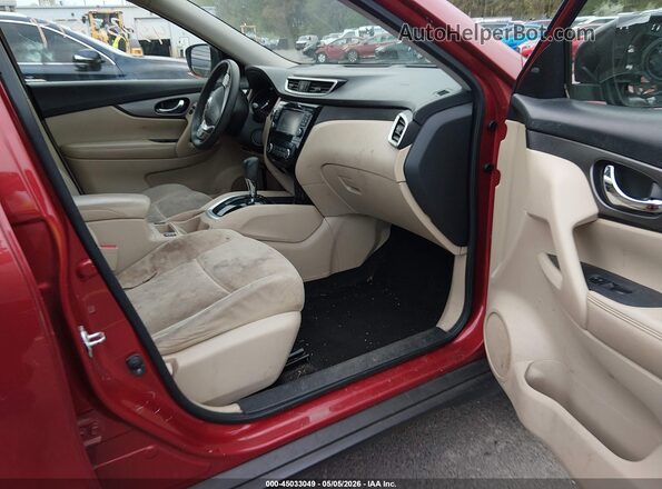 KNMAT2MV6GP672997 2016 NISSAN ROGUE Burgundy Vista interior delantera