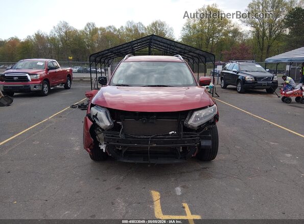 KNMAT2MV6GP672997 2016 NISSAN ROGUE Burgundy Vista del salpicadero