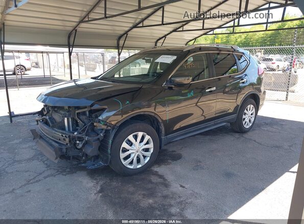 KNMAT2MV6HP538895 2017 NISSAN ROGUE Черный Передняя левая четверть
