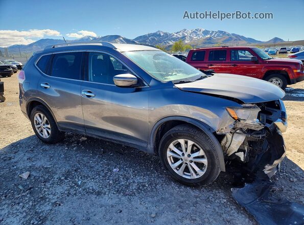 KNMAT2MV7GP627034 2016 NISSAN ROGUE Gray Delantero derecho