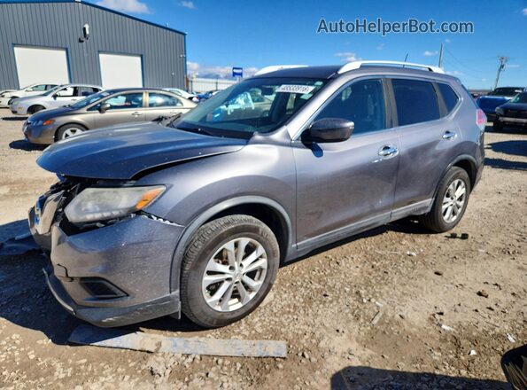 KNMAT2MV7GP627034 2016 NISSAN ROGUE Gray Vista tres cuartos delantera izquierda