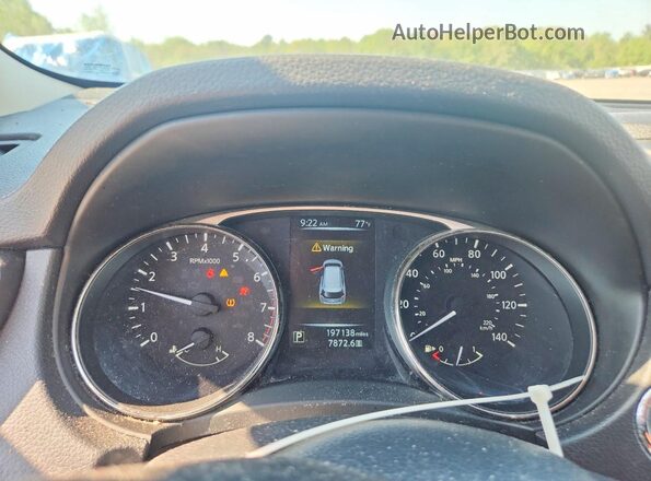 KNMAT2MV7GP649437 2016 NISSAN ROGUE Black Вид щитка приладів