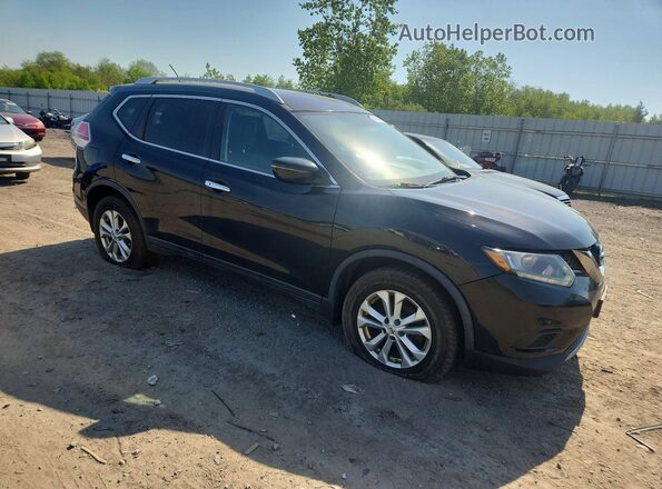 KNMAT2MV7GP649437 2016 NISSAN ROGUE Black Передня права чверть