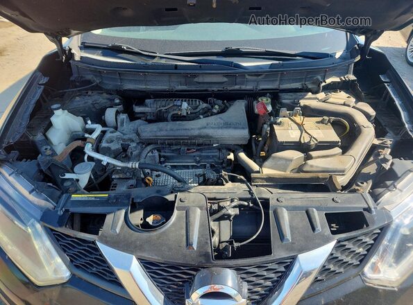 KNMAT2MV7GP649437 2016 NISSAN ROGUE Black Вид підкапотного простору