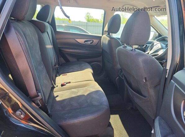 KNMAT2MV7GP649437 2016 NISSAN ROGUE Black Вид задньої частини салону