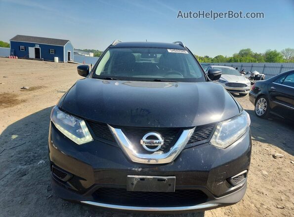 KNMAT2MV7GP649437 2016 NISSAN ROGUE Black Вид спереду