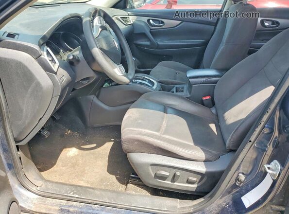 KNMAT2MV7GP673415 2016 NISSAN ROGUE Синий Вид салона спереди