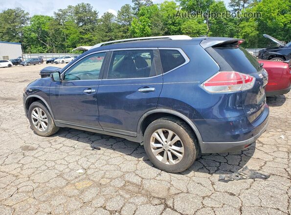 KNMAT2MV7GP673415 2016 NISSAN ROGUE Синий Задняя левая четверть