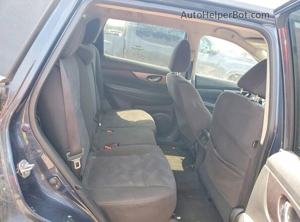 KNMAT2MV7GP673415 2016 NISSAN ROGUE Синий Вид задней части салона