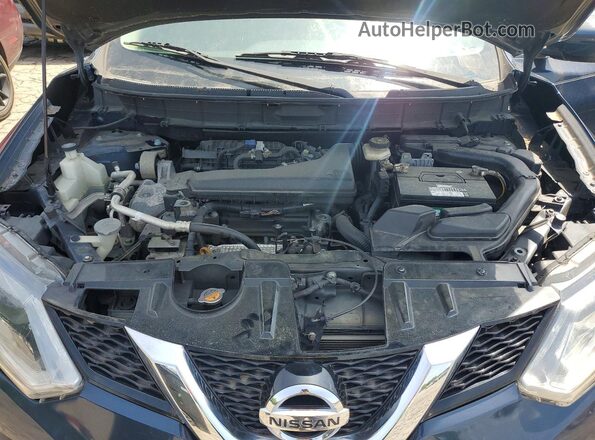 KNMAT2MV7GP673415 2016 NISSAN ROGUE Синий Вид подкапотного пространства