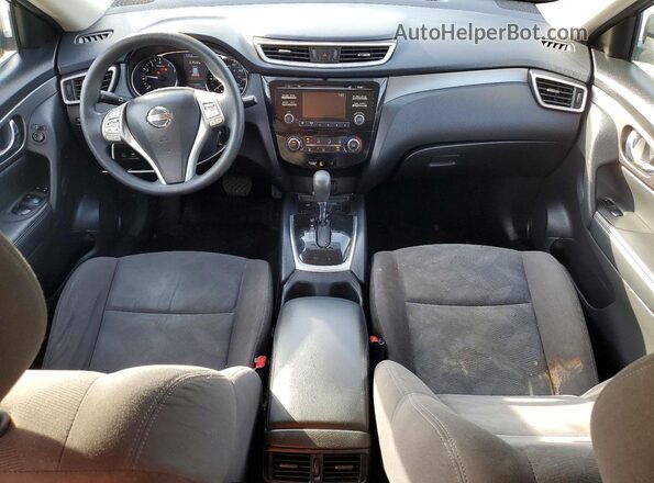 KNMAT2MV7GP677416 2016 NISSAN ROGUE Black წინა პანელის ხედი