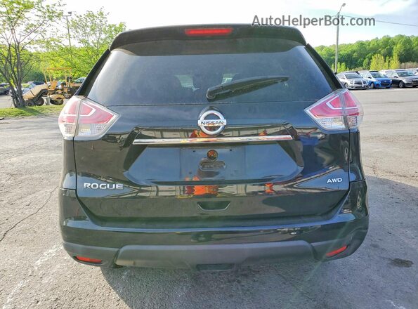 KNMAT2MV7GP677416 2016 NISSAN ROGUE Black უკანა ხედი