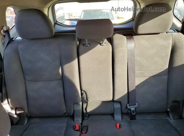 KNMAT2MV7GP677416 2016 NISSAN ROGUE Black უკანა სავარძლების ხედი