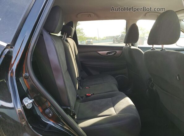 KNMAT2MV7GP677416 2016 NISSAN ROGUE Black უკანა სალონის ხედი