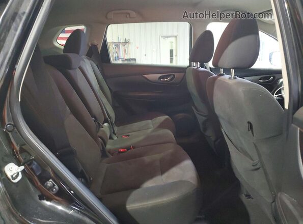 KNMAT2MV7GP699285 2016 NISSAN ROGUE Black Widok wnętrza z tyłu