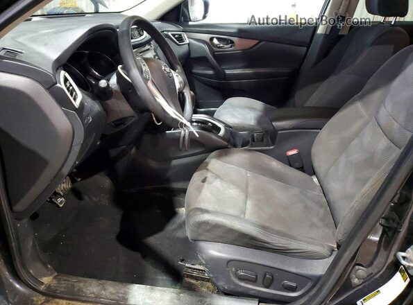 KNMAT2MV7GP699285 2016 NISSAN ROGUE Black Widok wnętrza z przodu
