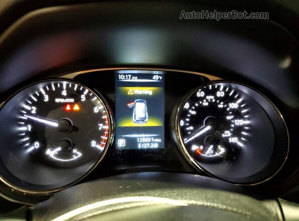 KNMAT2MV7GP699285 2016 NISSAN ROGUE Black Widok zestawu wskaźników