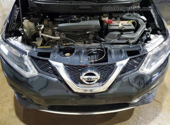 KNMAT2MV7GP699285 2016 NISSAN ROGUE Black Widok komory silnika