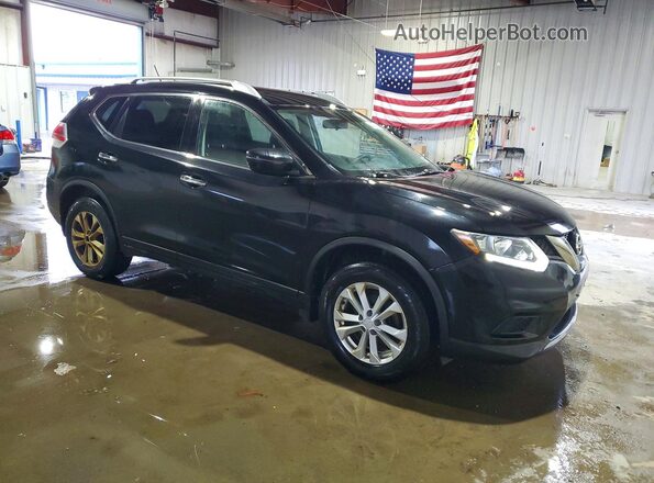 KNMAT2MV7GP699285 2016 NISSAN ROGUE Black Przód prawy