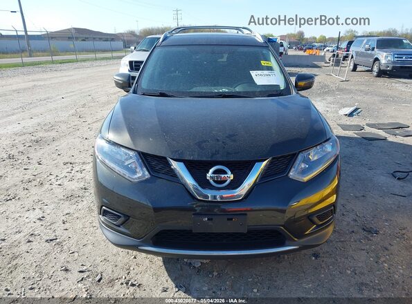KNMAT2MV7GP736254 2016 NISSAN ROGUE Black უკანა სალონის ხედი