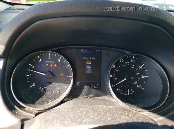 KNMAT2MV7JP605512 2018 NISSAN ROGUE White Widok zestawu wskaźników