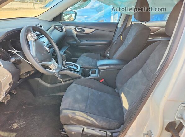 KNMAT2MV8GP706714 2016 NISSAN ROGUE White Widok wnętrza z przodu