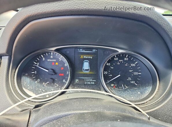 KNMAT2MV8GP706714 2016 NISSAN ROGUE White Widok zestawu wskaźników