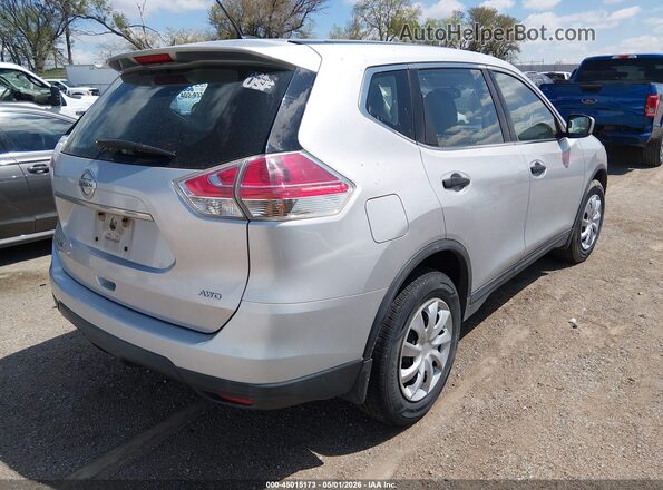 KNMAT2MV8GP737106 2016 NISSAN ROGUE Серебряный Задняя правая четверть