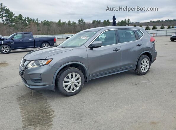 KNMAT2MV8HP609207 2017 NISSAN ROGUE Серый Передняя левая четверть