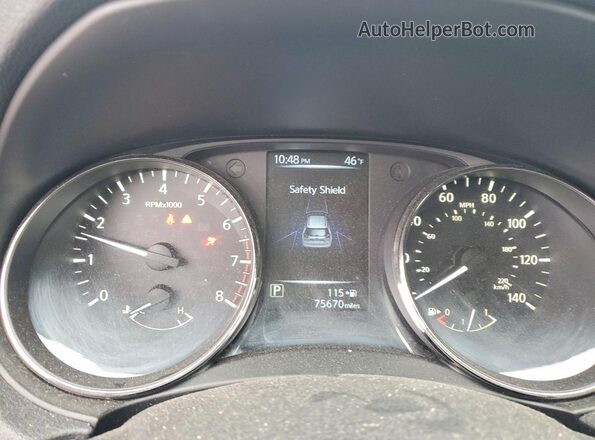 KNMAT2MV8HP609207 2017 NISSAN ROGUE Серый Вид щитка приборов