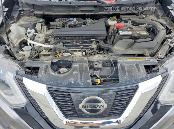 KNMAT2MV8HP609207 2017 NISSAN ROGUE Серый Вид задней части салона