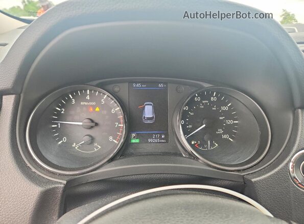 KNMAT2MV8JP575405 2018 NISSAN ROGUE White Instrument cluster view