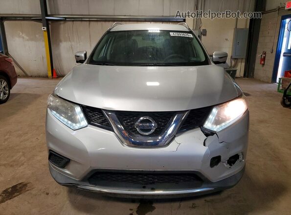 KNMAT2MV9GP605486 2016 NISSAN ROGUE Silver Вид спереду