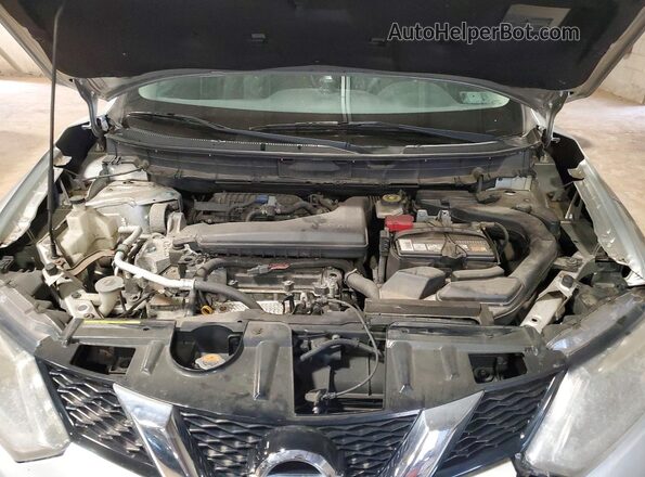 KNMAT2MV9GP605486 2016 NISSAN ROGUE Silver Вид підкапотного простору