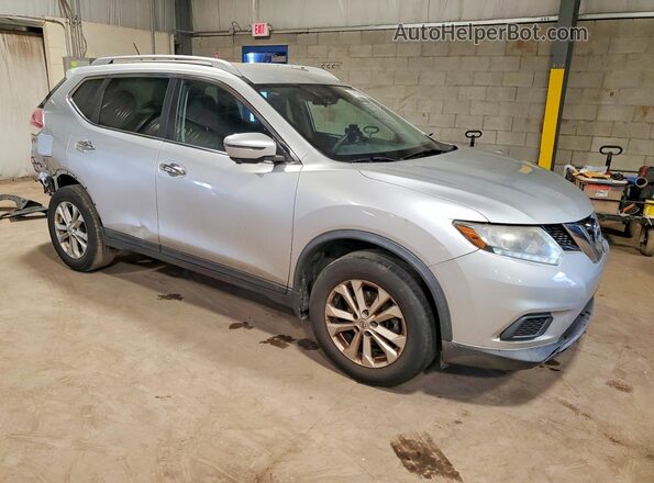 KNMAT2MV9GP605486 2016 NISSAN ROGUE Silver Передня права чверть