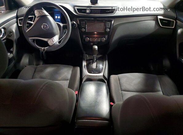 KNMAT2MV9GP605486 2016 NISSAN ROGUE Silver Вид панелі приладів