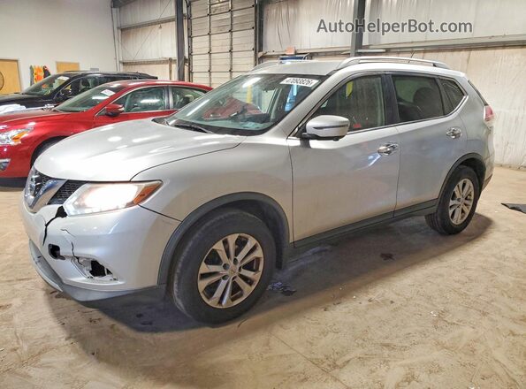 KNMAT2MV9GP605486 2016 NISSAN ROGUE Silver Передня ліва чверть